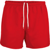 Kinder-rugbyshort Sporty Red 8/10 jaar