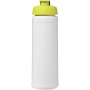 Baseline® Plus 750 ml sportfles met flipcapdeksel - Wit/Lime