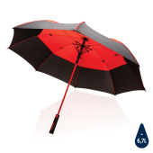 27" Impact AWARE™ RPET 190T auto åben stormsikker paraply, rød