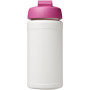 Baseline® Plus 500 ml flip lid sport bottle - White/Pink