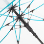 AC regular umbrella FARE®-Pure - transparent-petrol