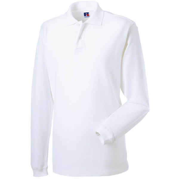 Long Sleeve Classic Cotton Polo White S