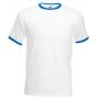 FOTL Valueweight Ringer T, White/Royal Blue, S