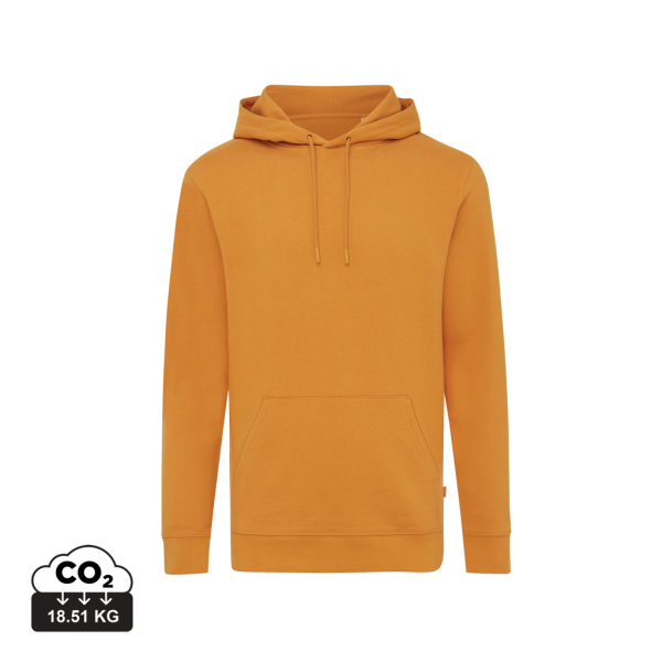 Iqoniq Jasper gerecycled katoen hoodie, sundial oranje (S)