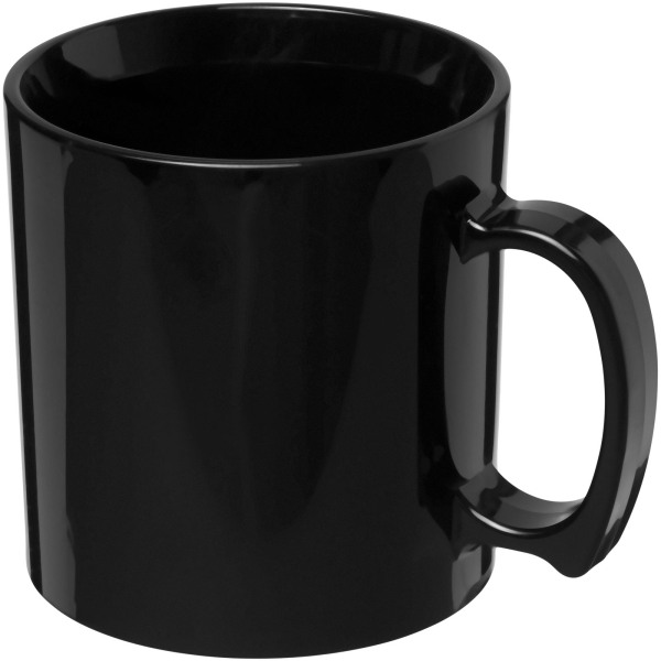 Standard 300 ml plastic mug - Solid black