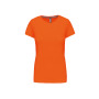 Dames t-shirt ronde hals korte mouwen Orange XL