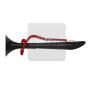 Deskpen matt cord - zwartrood