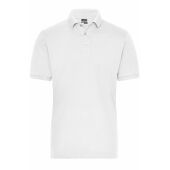 Men's BIO Stretch-Polo Work - SOLID - - white - XS