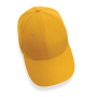 Impact AWARE™ 6 panel 280gr gerecycled katoenen cap, geel