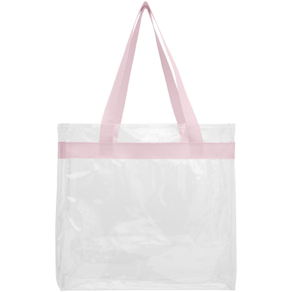 Hampton transparent tote bag 13L - Light pink/Transparent clear