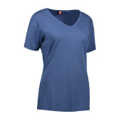 Interlock T-shirt | V-neck | women - Indigo, S