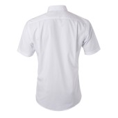 Men's Shirt Shortsleeve Poplin - white - 4XL