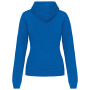 Damessweater met capuchon in contrasterende kleur Light Royal Blue / White XL