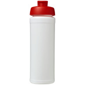 Baseline® Plus grip 750 ml sportflaska med uppfällbart lock - Vit/Röd