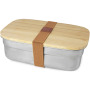 Tite stainless steel lunch box with bamboo lid - Natural/Silver