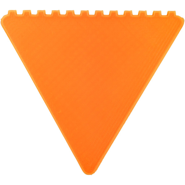 Frosty 2.0 driehoekige ijskrabber van gerecycled plastic - Oranje