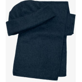 Polyester fleece (200 gr/m²) muts en sjaal Russo blauw