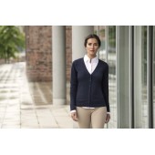 Ladies' V-neck Knitted Cardigan Charcoal Marl L
