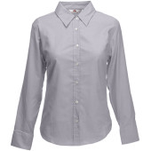 Lady-fit Long Sleeve Oxford Shirt (65-002-0) Oxford Grey XL