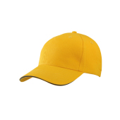5 Panel Sandwich Cap One Size Gold Yellow/Navy