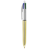 BIC® 4 Colours Shine balpen 4 Colours Shine ballpen LP gold_UP white_RI black