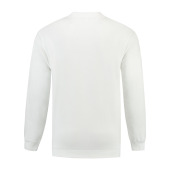 L&S Sweater Set-in Crewneck white XXXL