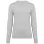 Ecologische herentrui met V-hals Light grey heather 3XL