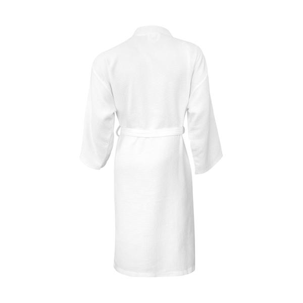 Constance Waffle Pique Bath Robe - Snowwhite