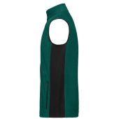 Men's Workwear Fleece Vest - STRONG - - dark-green/black - 6XL