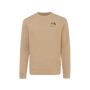 Iqoniq Denali gerecycled katoen sweater ongeverfd, heather brown (XXS)