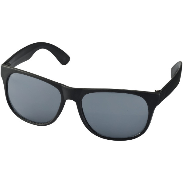 Retro tweekleurige zonnebril - Zwart