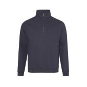 AWDis Sophomore Zip Neck Sweatshirt, New French Navy, XL, Just Hoods