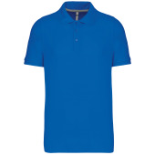 Men's short sleeve piqué polo shirt Light Royal Blue 3XL