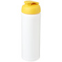 Baseline® Plus grip 750 ml sportfles met flipcapdeksel - Wit/Geel