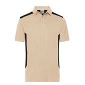 Men's Workwear Polo - STRONG - - stone/black - S