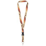 Bucks lanyard in kleur (dubbelzijdig) - Wit - 10mm