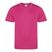 AWDis Kids Cool Smooth T-Shirt, Hot Pink, 7-8, Just Cool