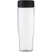 H2O Active® Tempo 700 ml sportfles - Transparant/Zwart