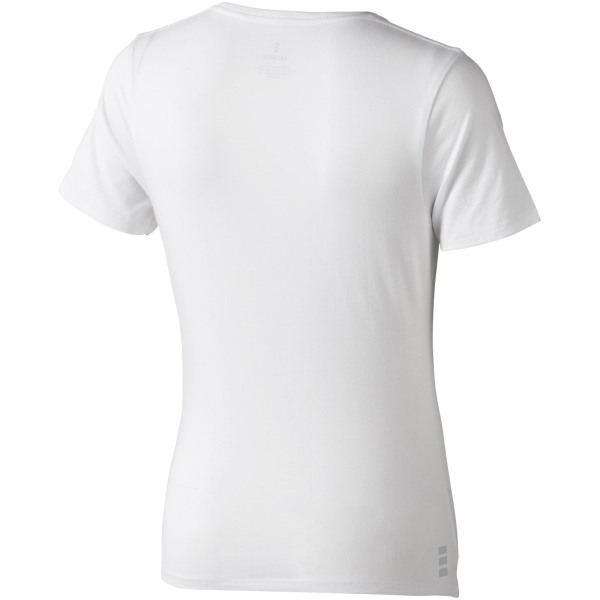 Kawartha short sleeve women's GOTS organic V-neck t-shirt - White - XS