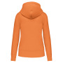 Ecologische damessweater met capuchon en ritssluiting Light Orange XXL