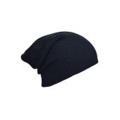 MB7955 Knitted Long Beanie navy one size