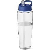 H2O Active® Tempo 700 ml sportfles met fliptuitdeksel - Transparant/Blauw