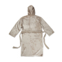 VINGA Louis luxury plush RPET robe size L-XL, grey