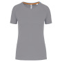 Gerecycled damessport-T-shirt met ronde hals Fine Grey XXL