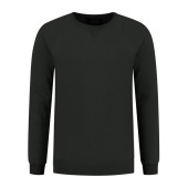 L&S Heavy Sweater Raglan Crewneck for him dark grey XXL