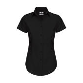 Black Tie SSL/women Poplin Shirt - Black