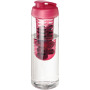 H2O Active® Vibe 850 ml drinkfles en infuser met kanteldeksel - Transparant/Roze
