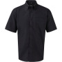 Men's Short Sleeve Easy Care Oxford Shirt Black XL