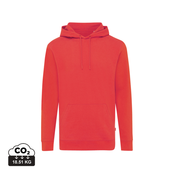 Iqoniq Jasper recycled cotton hoodie, luscious red (XXL)