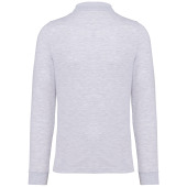 Men's long-sleeved polo shirt Ash Heather 3XL